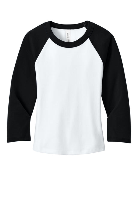 BELLA+CANVAS® Women's Micro Rib 3/4 Raglan Baby Tee