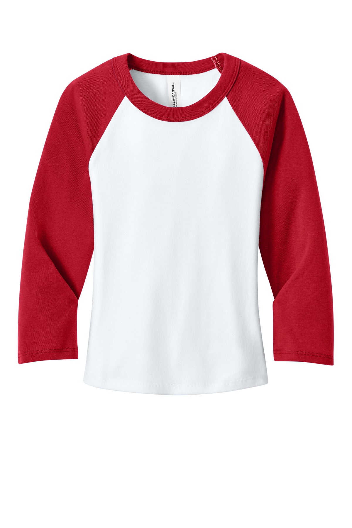 BELLA+CANVAS® Women's Micro Rib 3/4 Raglan Baby Tee
