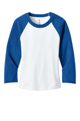 BELLA+CANVAS® Women's Micro Rib 3/4 Raglan Baby Tee