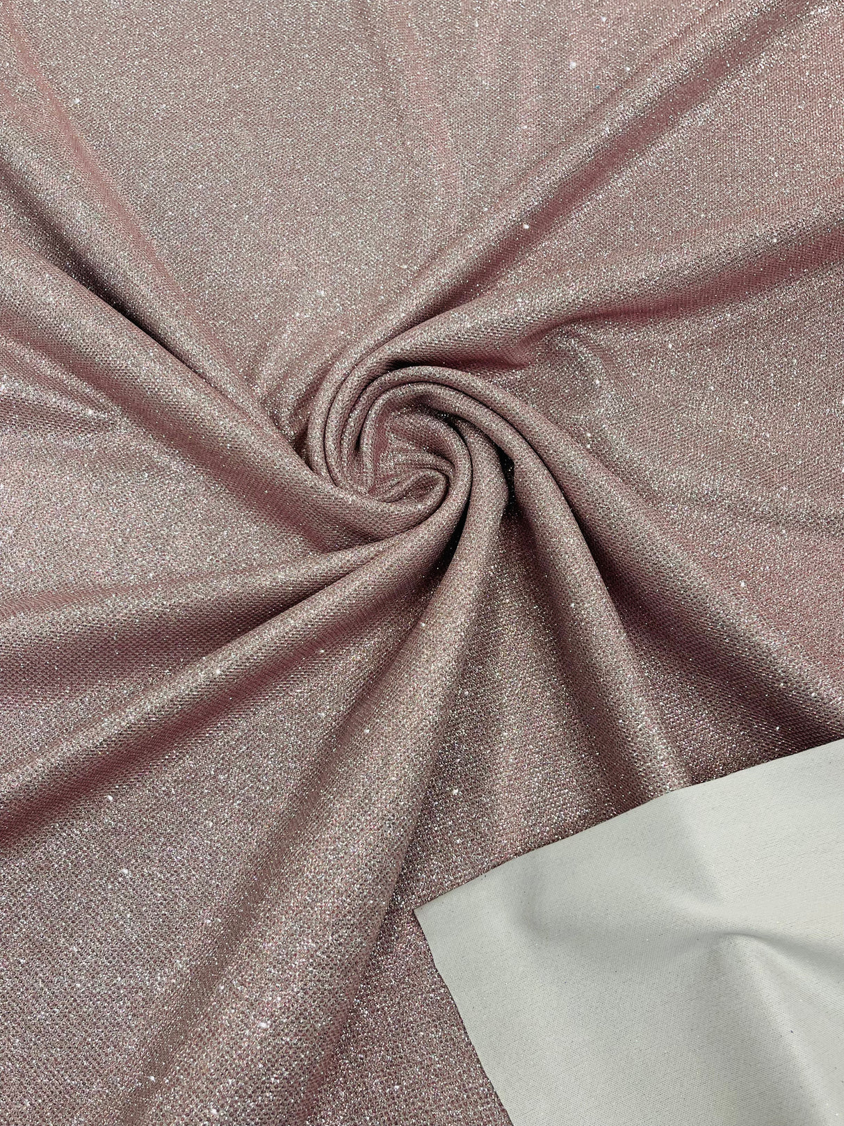 Stretch Shimmer Glitter Polyester Spandex Fabric - Shimmer Glitter, 58-60" Width (1 Yard)