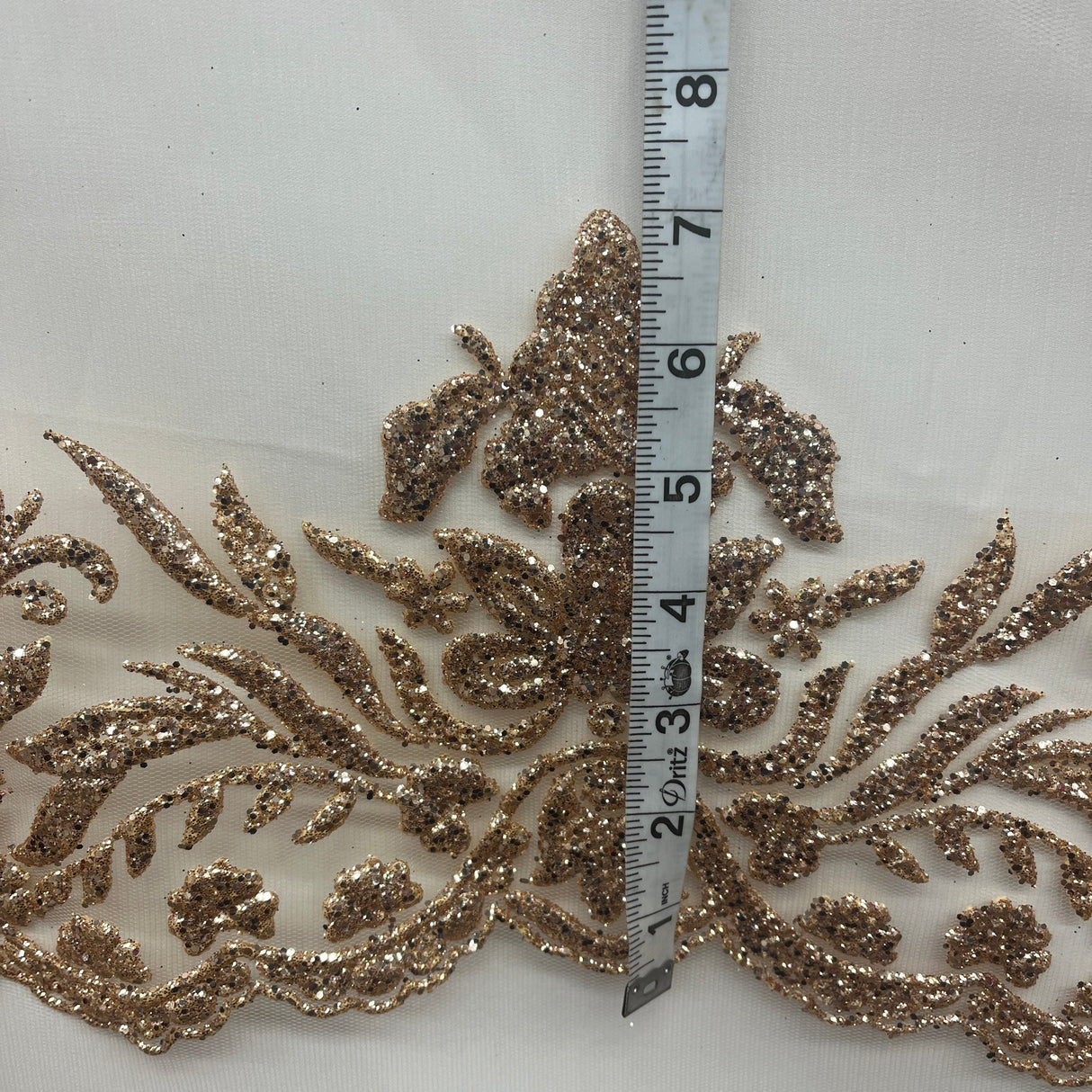 Glitter Mesh Floral Fabric
