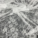 Embroidered Chantilly Lace with Eyelash Scallop