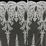 Embroidered Bridal Lace Fabric