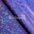 Tie Dye B'Dazzled Nylon Spandex Fabric - Purple Pink Hologram, Polka Dots, 58/60" Width (1 Yard)