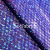 Tie Dye B'Dazzled Nylon Spandex Fabric - Purple Pink Hologram, Polka Dots, 58/60" Width (1 Yard)