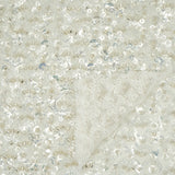 Prestige Beaded With Sequins Stretch Mesh Fabric - Black, White, 49/50" Width (1 Yard)