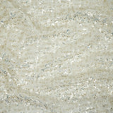 Prestige Beaded With Sequins Stretch Mesh Fabric - Black, White, 49/50" Width (1 Yard)