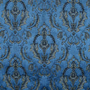 Beatrice Cut Velvet Damask Polyester Fabric - Royal, 55" Width (1 Yard)