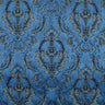 Beatrice Cut Velvet Damask Polyester Fabric - Royal, 55" Width (1 Yard)