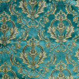 Beatrice Cut Velvet Damask Polyester Fabric - Royal, 55" Width (1 Yard)