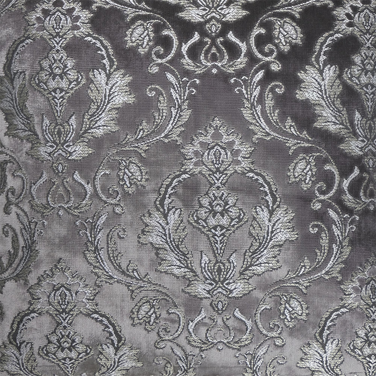 Beatrice Cut Velvet Damask Polyester Fabric - Royal, 55" Width (1 Yard)