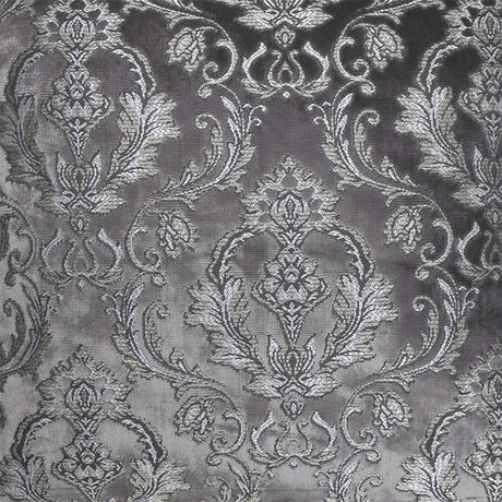 Beatrice Cut Velvet Damask Polyester Fabric - Royal, 55" Width (1 Yard)