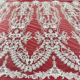 Beaded Embroidered Lace Mesh