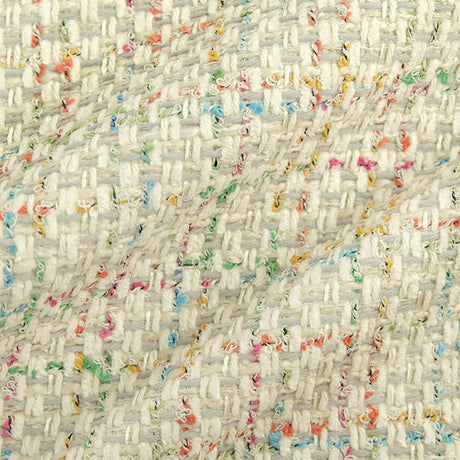 Bedford Multicolor Woven Linen Fabric - Multi Color Soft Linen Look Chenille, 55" Width (1 Yard)