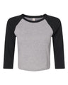 BELLA+CANVAS® Women’s Micro Rib 3/4 Raglan Baby Tee