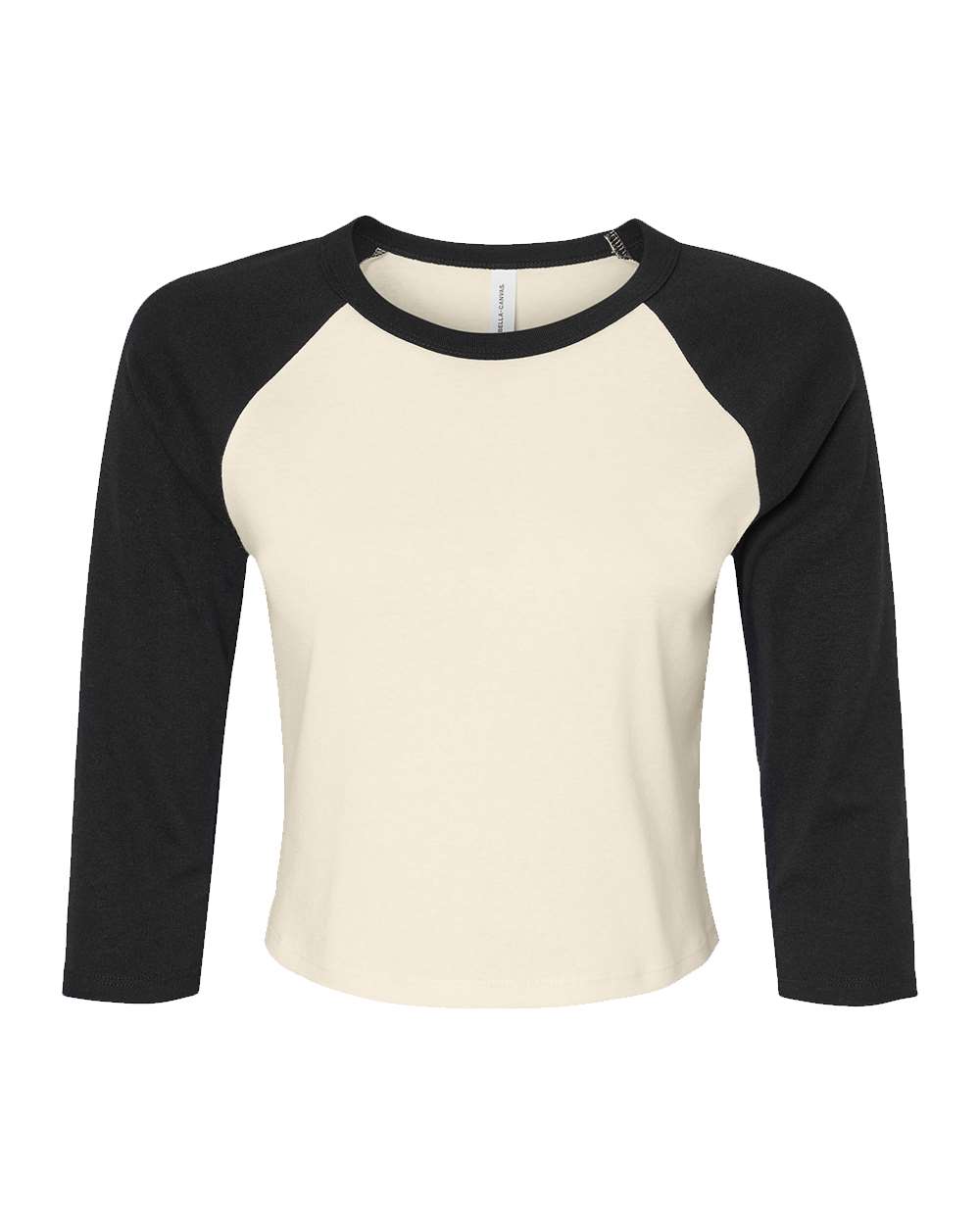 BELLA+CANVAS® Women’s Micro Rib 3/4 Raglan Baby Tee