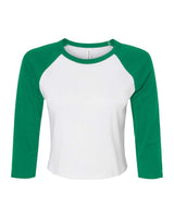 BELLA+CANVAS® Women’s Micro Rib 3/4 Raglan Baby Tee
