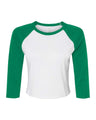 BELLA+CANVAS® Women’s Micro Rib 3/4 Raglan Baby Tee