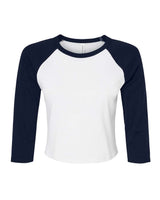 BELLA+CANVAS® Women’s Micro Rib 3/4 Raglan Baby Tee