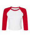 BELLA+CANVAS® Women’s Micro Rib 3/4 Raglan Baby Tee