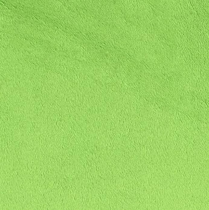Lime Solid Minky Fabric,