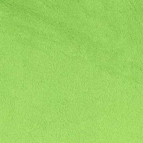 Lime Solid Minky Fabric,
