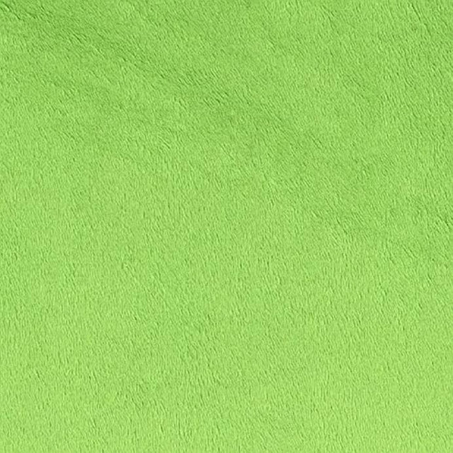 Lime Solid Minky Fabric,