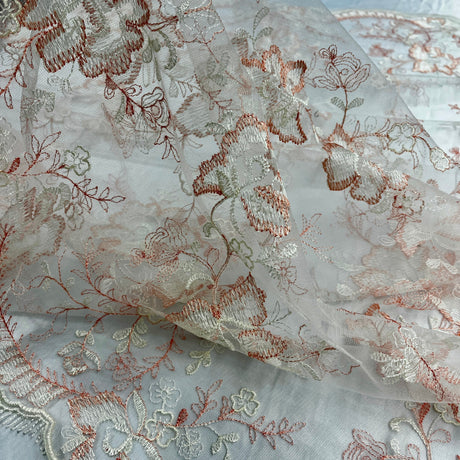 Embroidered Lace Mesh Floral