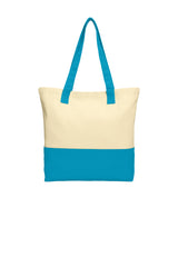 Port Authority® Colorblock Cotton Tote