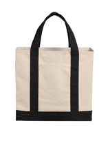 Port Authority® Cotton Canvas Two-Tone Tote