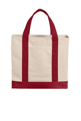 Port Authority® Cotton Canvas Two-Tone Tote