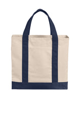 Port Authority® Cotton Canvas Two-Tone Tote