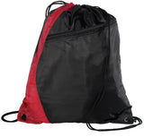 Port Authority® Colorblock Cinch Pack with Zipper Pocket