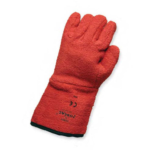 Thick Terry Gloves (Pair), Flame Retardant - 12" Long