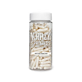 Krazy Sprinkles White Pearl Rods Sprinkles by Bakell