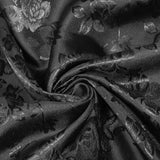 Floral Jacquard Satin Fabric - Floral Woven Brocade, 60" Width