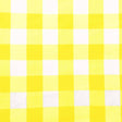 1″ One Inch Yellow Checkered Gingham Poly Cotton Fabric,