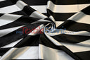 3 Inch Stripe Charmeuse Satin Fabric - Red 3 Inch Stripe, 58/60" Width (1 Yard)