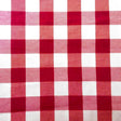 1″ One Inch Red Checkered Gingham Poly Cotton Fabric,