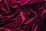 Premium Silk Rayon Velvet Fabric - Azalea, 45" Width (1 Yard)