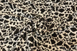 Black Calf Charmeuse Satin Fabric - Black Cow Print, 58/60" Width (1 Yard)