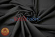 120 Inch Flame Retardant Black Cotton Sheeting Fabric - Black Solid Matte Finish, 120" Width (By The Yard)