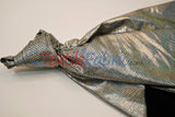 Metallic Snake Hologram Spandex Fabric - Black Silver, Black Turquoise, 58/60" Width (Yards)