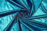 Metallic Snake Hologram Spandex Fabric - Black Silver, Black Turquoise, 58/60" Width (Yards)