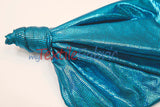 Metallic Snake Hologram Spandex Fabric - Black Silver, Black Turquoise, 58/60" Width (Yards)