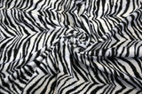 Velboa Faux Fur Polyester Fabric - White Black Zebra, White Black Cow, Gold Leopard, 60" Width (1 Yard)