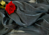 Navy Blue Organza Fabric