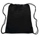 Drawstring Bag - Black Fabric - Black, 14" X 17" (1 Piece)
