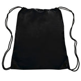 Drawstring Bag - Black Fabric - Black, 14" X 17" (1 Piece)