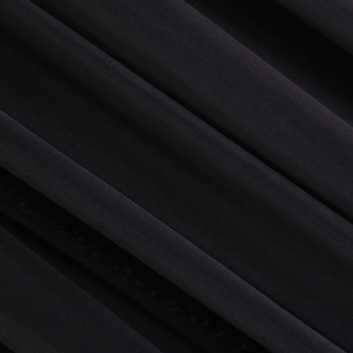 Black ITY Polyester Spandex Fabric
